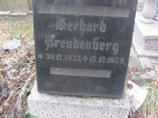 Gerhard Freeudenberg 1923 Katowice ewangelicki - Grobonet - Wyszukiwarka osób pochowanych