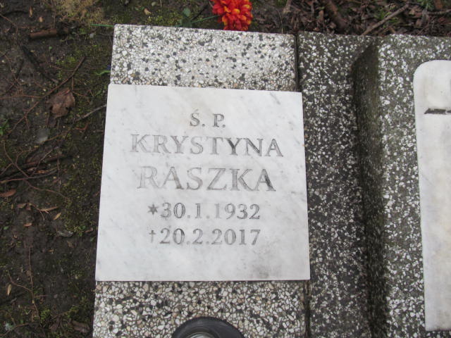 Krystyna Stanisława Raszka 1932 Katowice ewangelicki - Grobonet - Wyszukiwarka osób pochowanych
