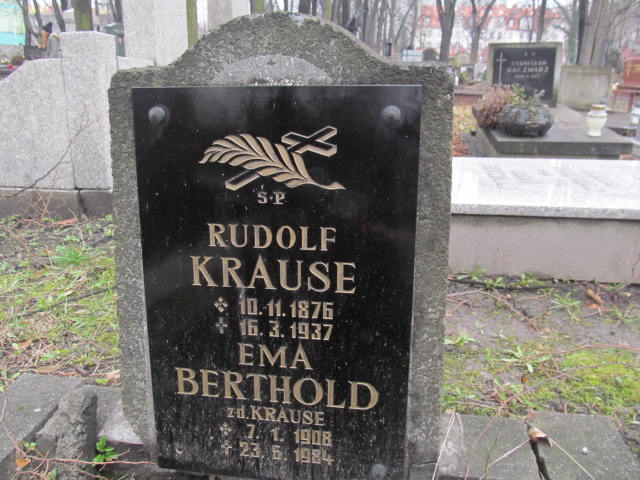 Rudolf Krause  1876 Katowice ewangelicki - Grobonet - Wyszukiwarka osób pochowanych