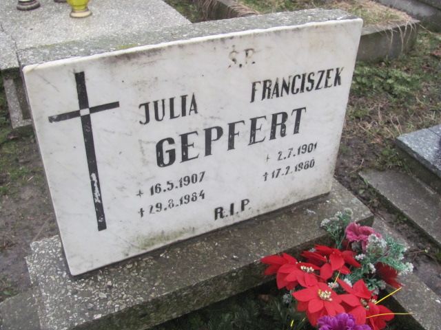 Franciszek Gepfert 1901 Katowice ewangelicki - Grobonet - Wyszukiwarka osób pochowanych