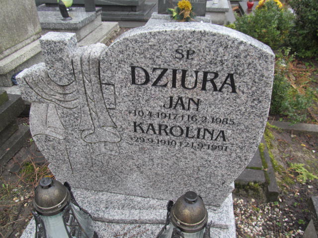 Karolina Dziura 1910 Katowice ewangelicki - Grobonet - Wyszukiwarka osób pochowanych