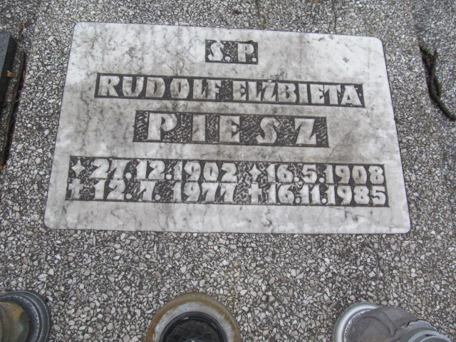 Elżbieta Piesz 1908 Katowice ewangelicki - Grobonet - Wyszukiwarka osób pochowanych