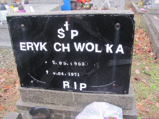 Eryk Chwolka 1903 Katowice ewangelicki - Grobonet - Wyszukiwarka osób pochowanych