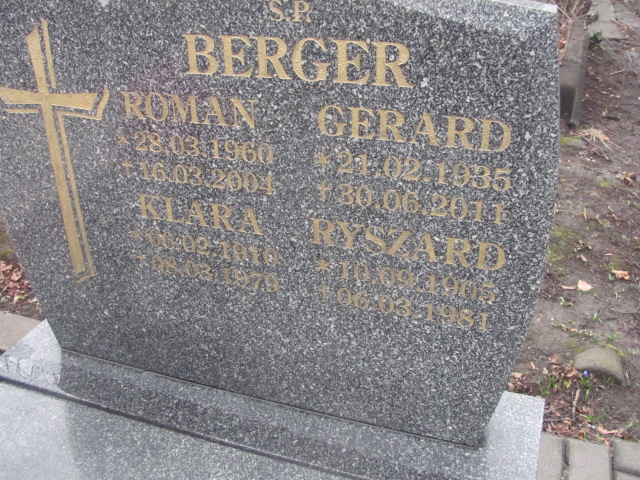 Klara Berger 1910 Katowice ewangelicki - Grobonet - Wyszukiwarka osób pochowanych