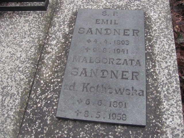 Emil Sandner 1893 Katowice ewangelicki - Grobonet - Wyszukiwarka osób pochowanych