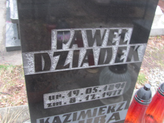 Paweł Dziadek 1891 Katowice ewangelicki - Grobonet - Wyszukiwarka osób pochowanych