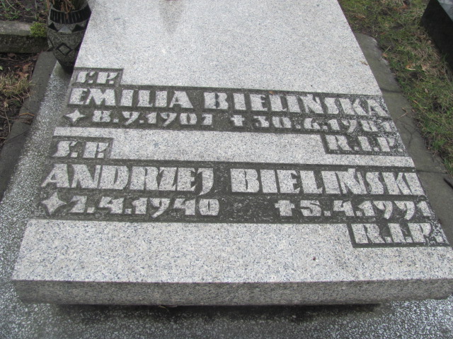 Andrzej Bieliński 1940 Katowice ewangelicki - Grobonet - Wyszukiwarka osób pochowanych