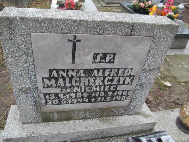 Alfred Malcherczyk 1906 Katowice ewangelicki - Grobonet - Wyszukiwarka osób pochowanych