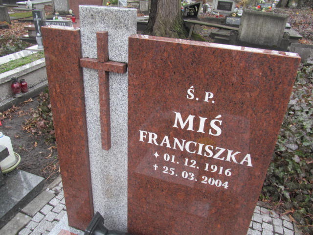 Franciszka Miś 1916 Katowice ewangelicki - Grobonet - Wyszukiwarka osób pochowanych