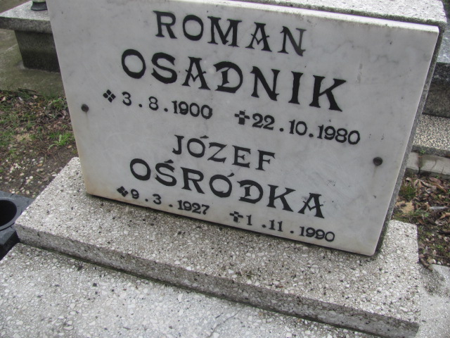 Roman Osadnik 1900 Katowice ewangelicki - Grobonet - Wyszukiwarka osób pochowanych