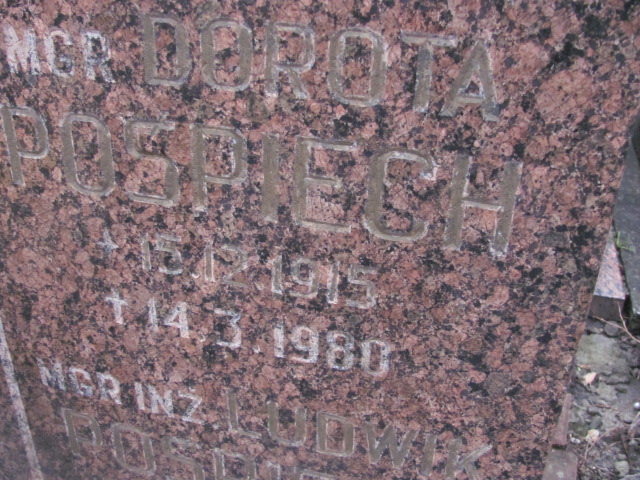 Dorota Pośpiech 1915 Katowice ewangelicki - Grobonet - Wyszukiwarka osób pochowanych